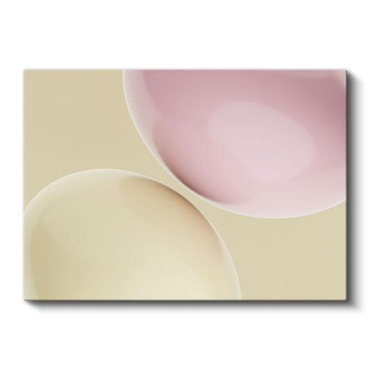 Minimalist Daireler - Pastel Geometrik Soyut Kanvas Tablo