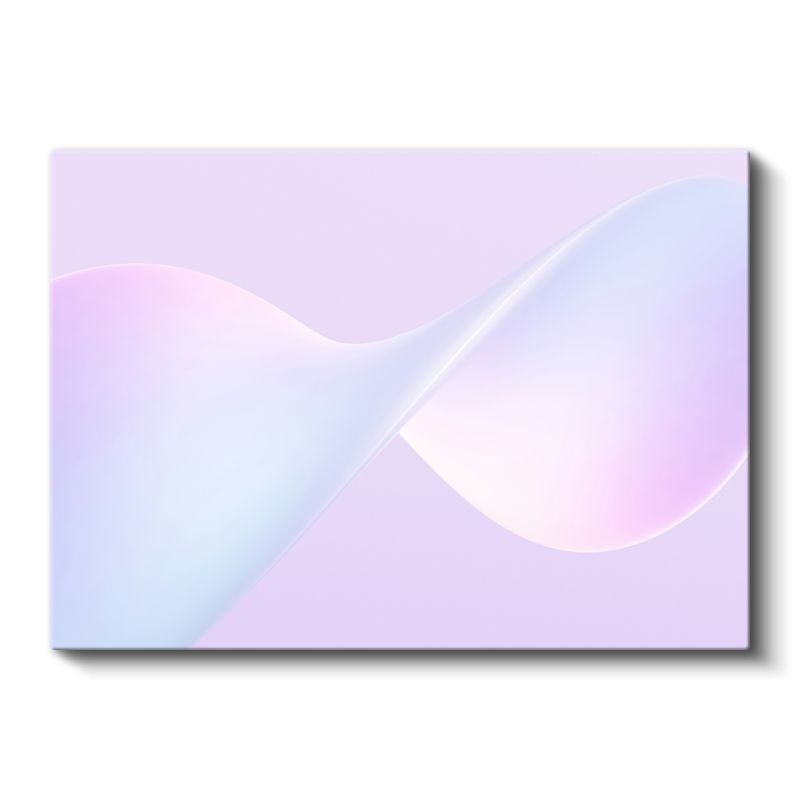 Pastel Senfoni - Yumuşak Geçişli Dalgalı Formlar Kanvas Tablo
