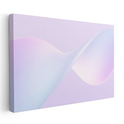 Pastel Senfoni - Yumuşak Geçişli Dalgalı Formlar Kanvas Tablo