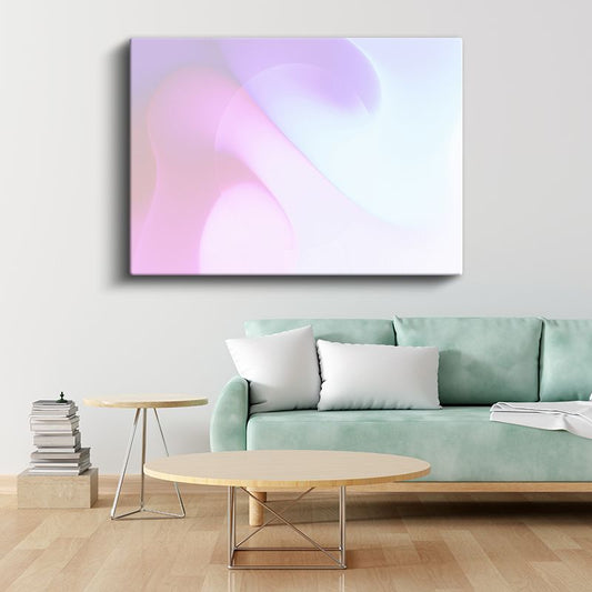 Pembe Rüya - Yumuşak Geçişli Minimalist Soyut Kanvas Tablo
