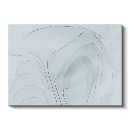 Minimal Dalgalar - İnce Çizgili Soyut Kompozisyon Kanvas Tablo