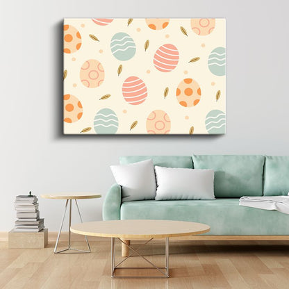 Pastel Daireler - Geometrik Desenli Vektörel Kompozisyon Kanvas Tablo