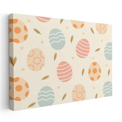 Pastel Daireler - Geometrik Desenli Vektörel Kompozisyon Kanvas Tablo