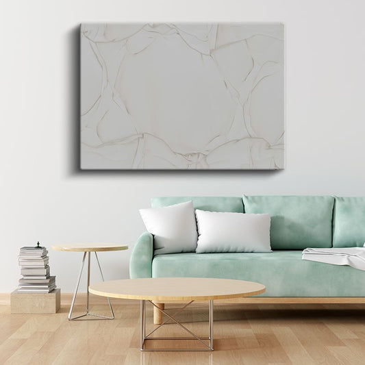 Minimalist Çizgiler - İnce Çatlak Desenleri Soyut Kanvas Tablo