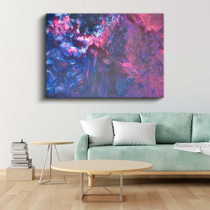 Kozmik Derinlik - Galaktik Renk Patlamalı Kanvas Tablo