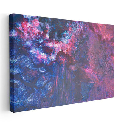Kozmik Derinlik - Galaktik Renk Patlamalı Kanvas Tablo