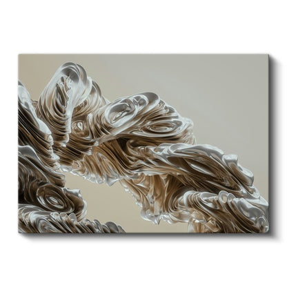 Akışkan Form - Üç Boyutlu Minimalist Kanvas Tablo