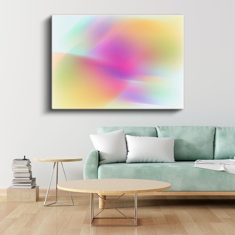 Renk Bulutu - Pastel Tonlarda Yumuşak Geçişli Kanvas Tablo