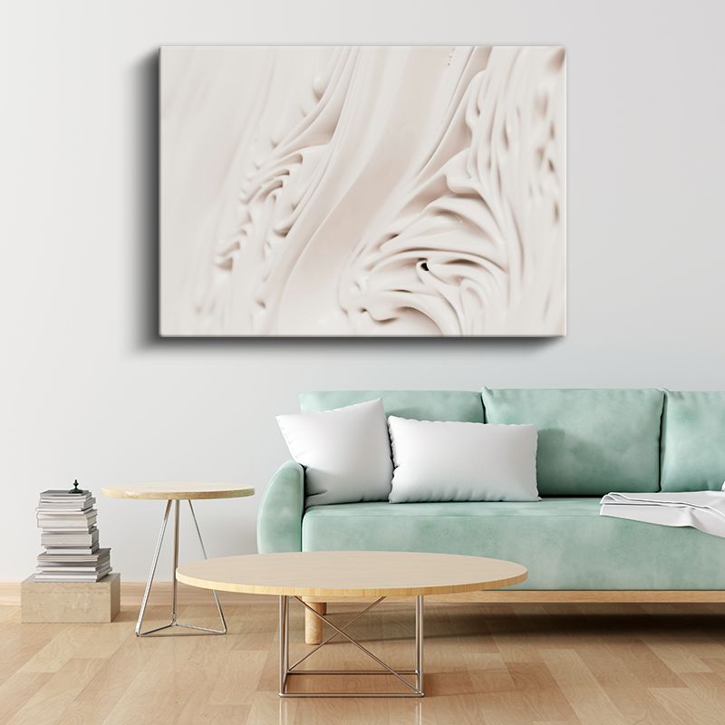 Minimalist Akış - Yumuşak Dalgalı Formlar Kanvas Tablo