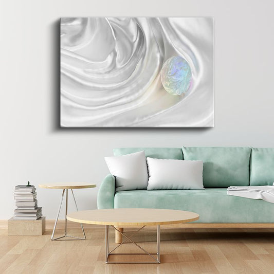 Opal Küre - İpeksi Dalgalar Kanvas Tablo