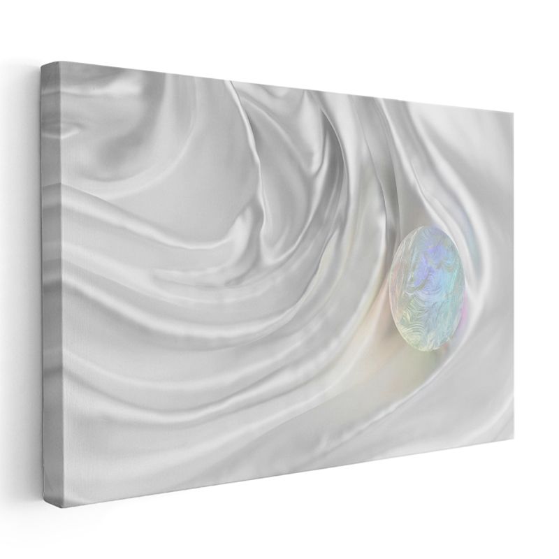Opal Küre - İpeksi Dalgalar Kanvas Tablo