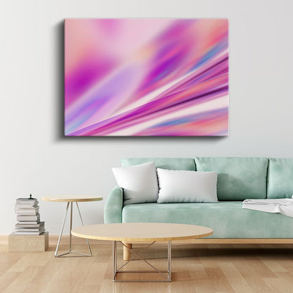 Pembe Akış - Diagonal Mor Gradyan Geçişli Kanvas Tablo