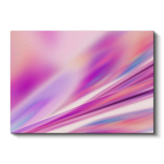 Pembe Akış - Diagonal Mor Gradyan Geçişli Kanvas Tablo