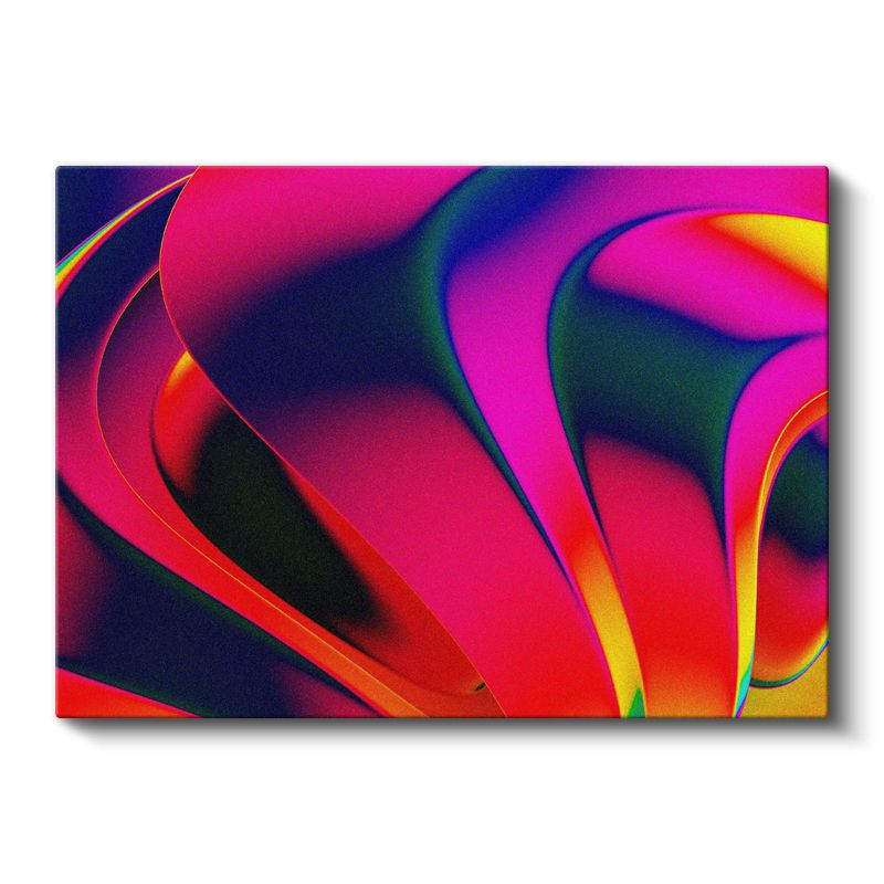 Renk Dalgaları - Dinamik Kıvrımlar Soyut Kanvas Tablo