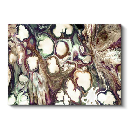 Organik Akış - Mermer Efektli Soyut Doku Kanvas Tablo