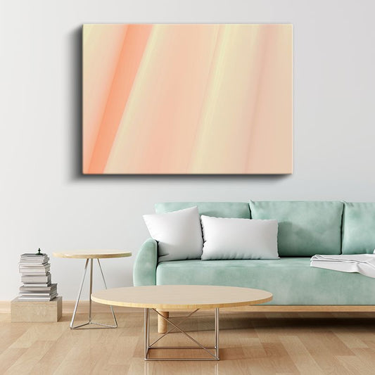Pastel Geçişler - Minimalist Dikey Çizgiler Kanvas Tablo