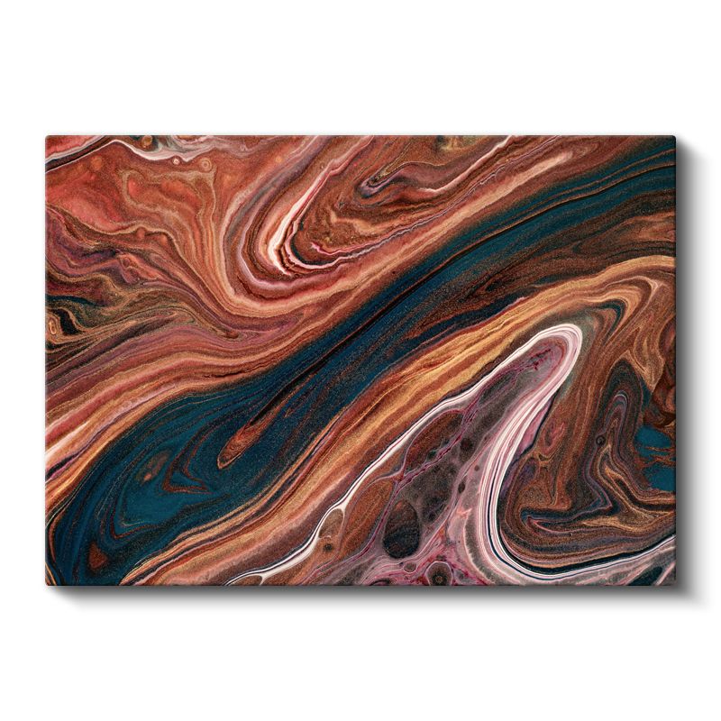 Akışkan Mermer - Organik Renk Geçişli Kanvas Tablo