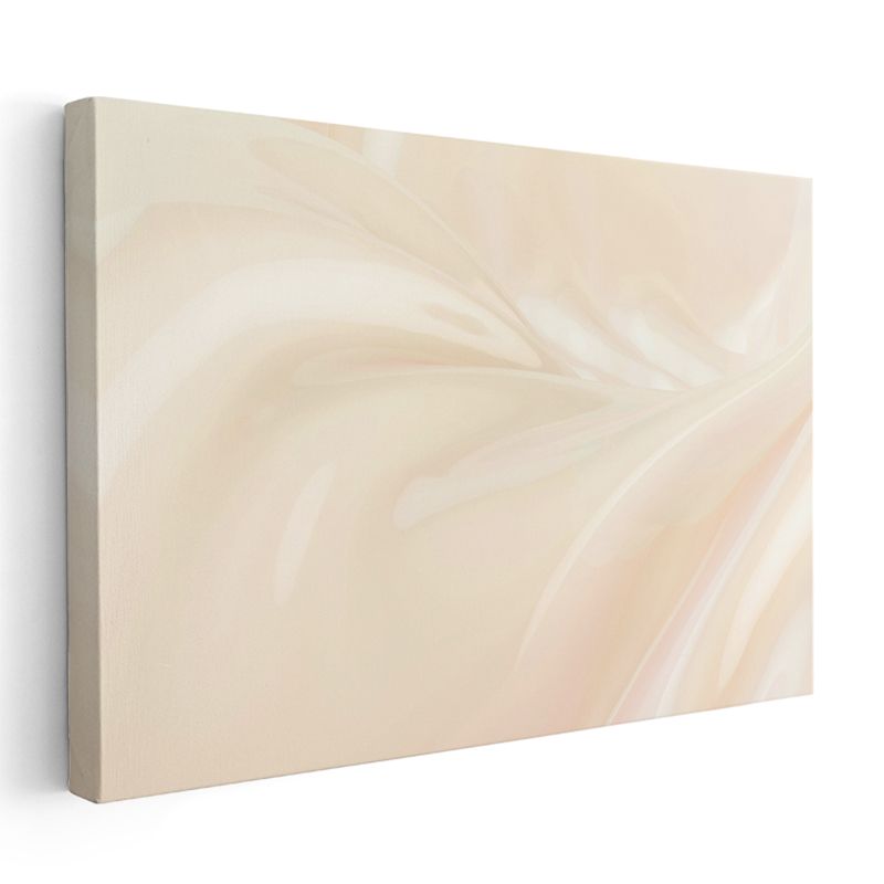 Yumuşak Dalgalar - Nötr Ton Soyut Akış Kanvas Tablo