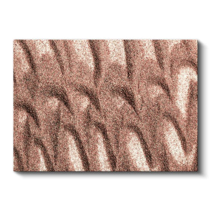 Rose Gold Doku - Granüllü Soyut Dalgalı Desen Kanvas Tablo