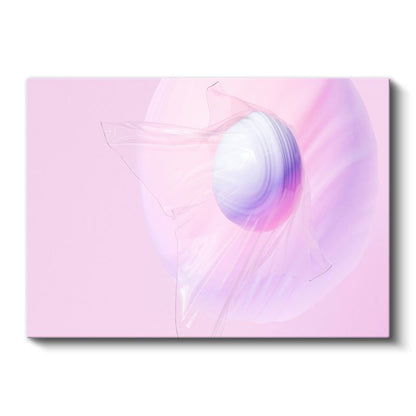 Pembe Sonsuzluk - Yumuşak Minimalist Soyut Kanvas Tablo