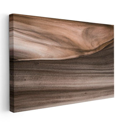 Toprak Tonları - Organik Akışkan Doku Kanvas Tablo