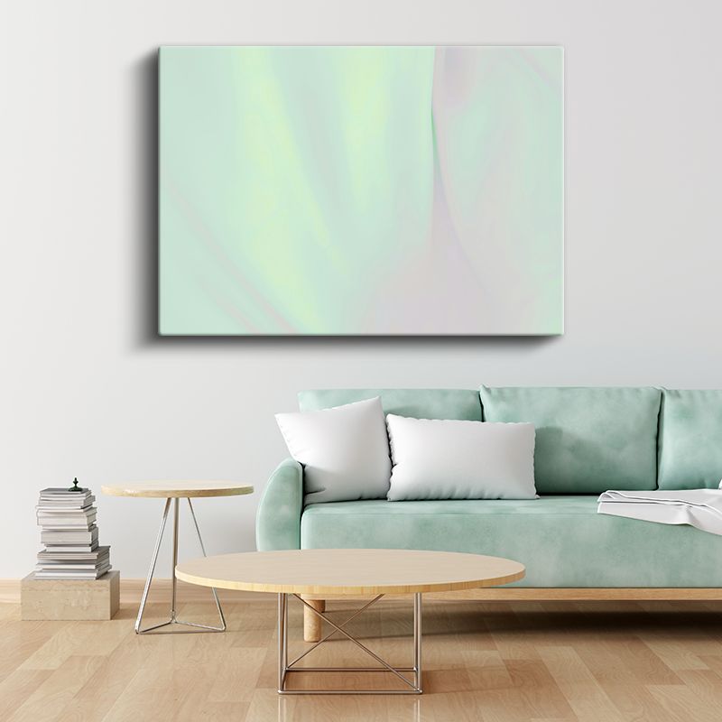 Pastel Huzur - Minimalist Yeşil Tonlar Kanvas Tablo