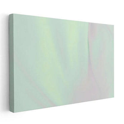 Pastel Huzur - Minimalist Yeşil Tonlar Kanvas Tablo