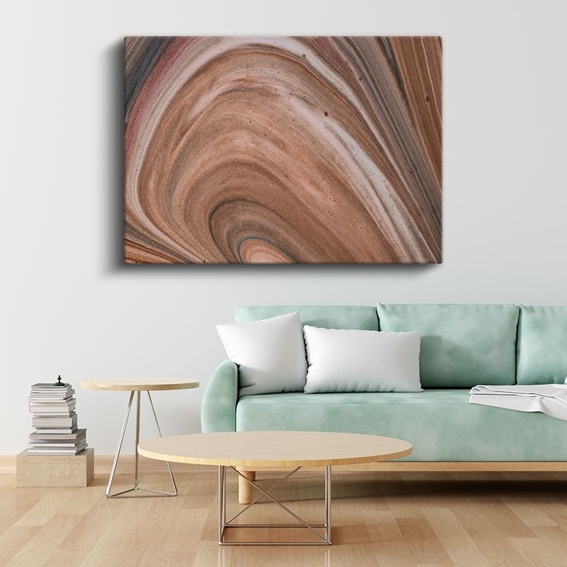 Toprak Dalgaları - Doğal Mermer Deseni Kanvas Tablo