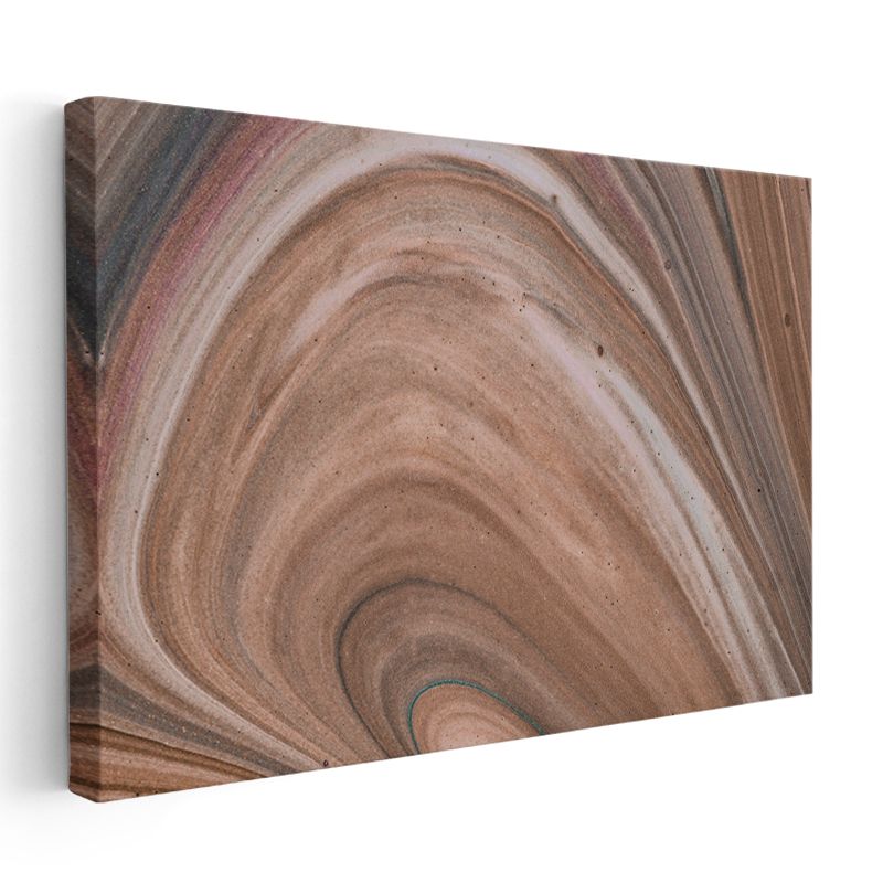 Toprak Dalgaları - Doğal Mermer Deseni Kanvas Tablo