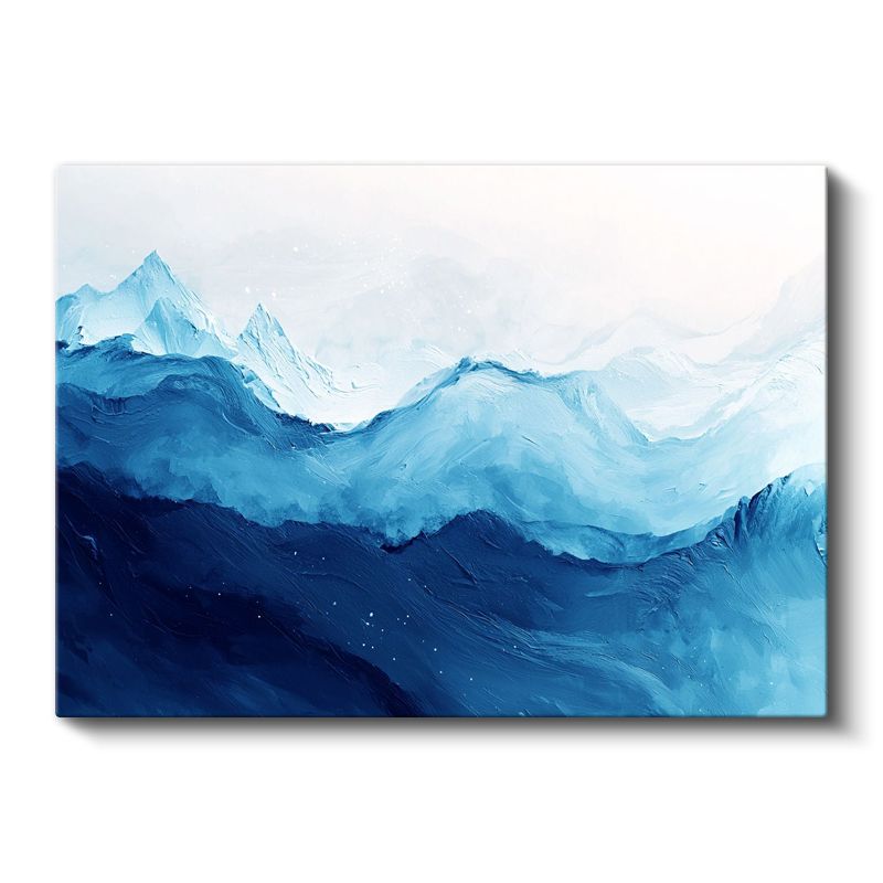 Mavi Dalgalar - Okyanus Derinlikleri Soyut Kanvas Tablo