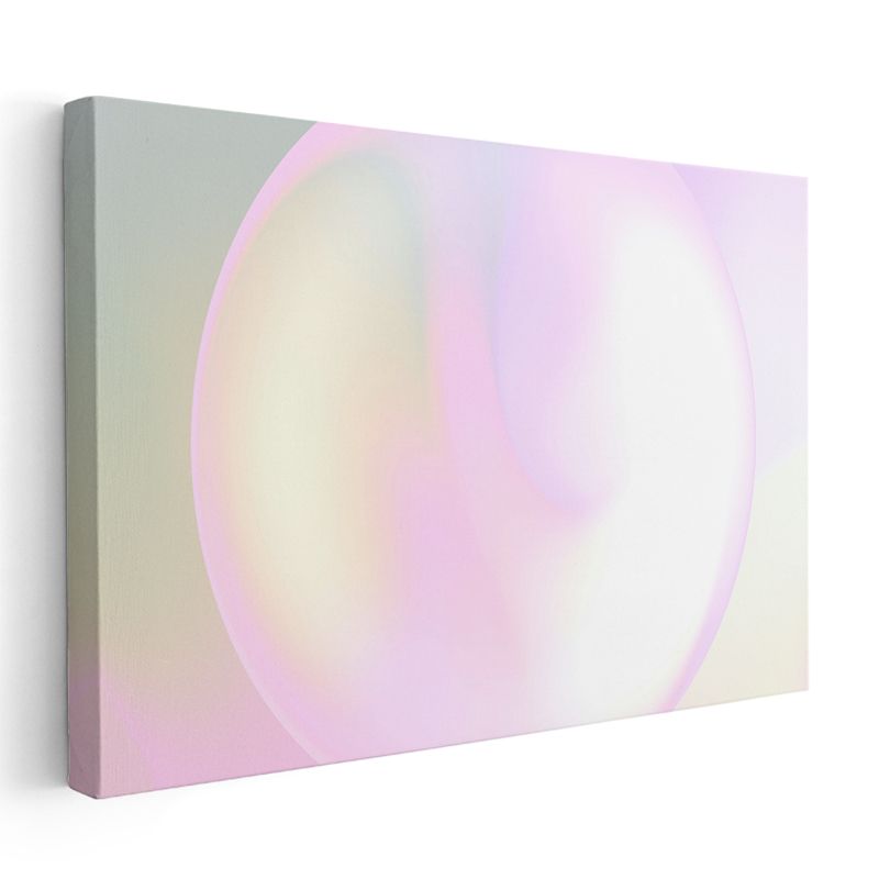 Pastel Küre - Yumuşak Geçişli Minimalist Kanvas Tablo