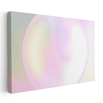 Pastel Küre - Yumuşak Geçişli Minimalist Kanvas Tablo