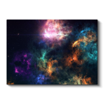 Kozmik Nebula - Galaksi Temalı Soyut Kanvas Tablo