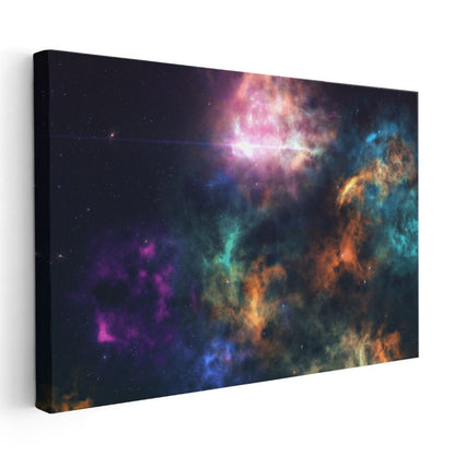 Kozmik Nebula - Galaksi Temalı Soyut Kanvas Tablo