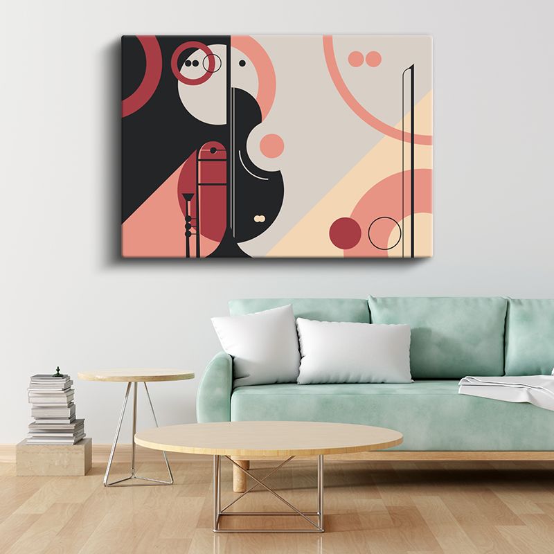 Bauhaus Kompozisyonu - Geometrik Şekiller Kanvas Tablo