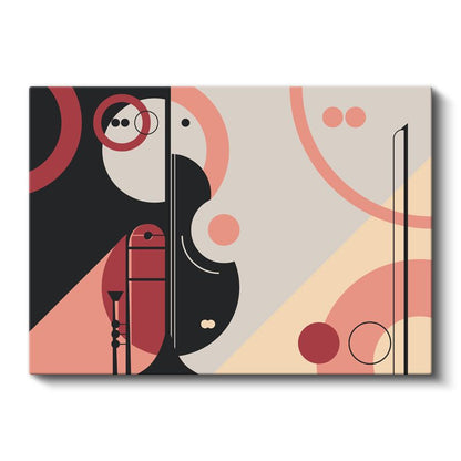 Bauhaus Kompozisyonu - Geometrik Şekiller Kanvas Tablo