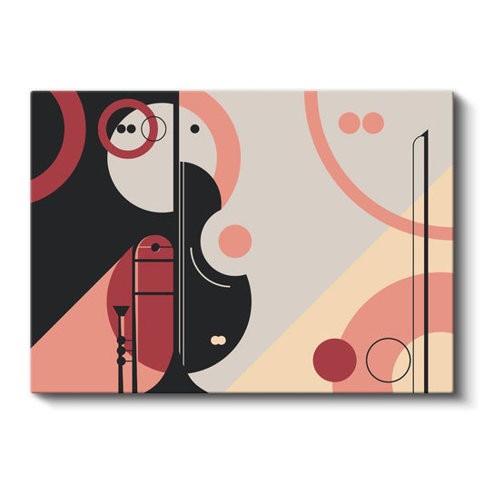 Bauhaus Kompozisyonu - Geometrik Şekiller Kanvas Tablo