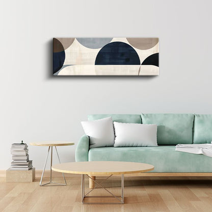 Geometrik Denge - Modern Minimalist Daireler Kanvas Tablo
