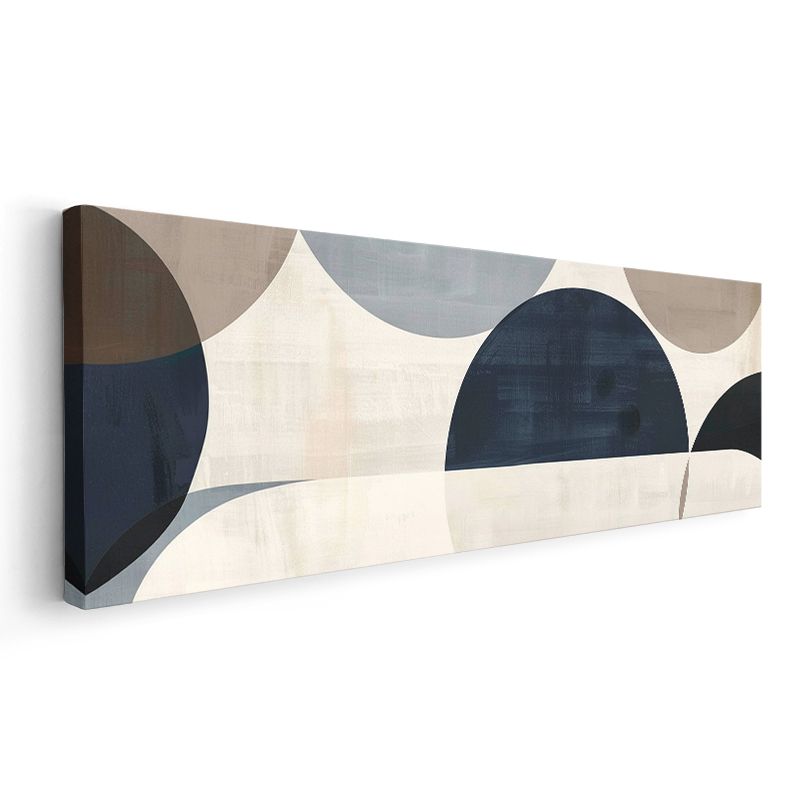 Geometrik Denge - Modern Minimalist Daireler Kanvas Tablo