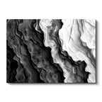 Yatay Kanvas Tablo Modern Dalga Katmanları Soyut Tablo Ev Ofis Duvar Dekoru