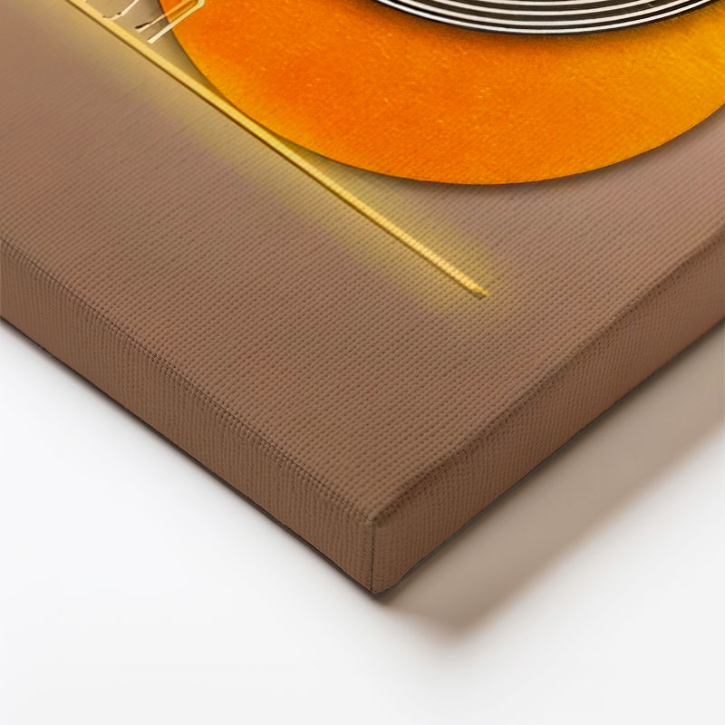 Yatay Kanvas Tablo Altın Geyik Figürleri Modern Sanat Tablosu Ev Ofis Duvar Dekoru