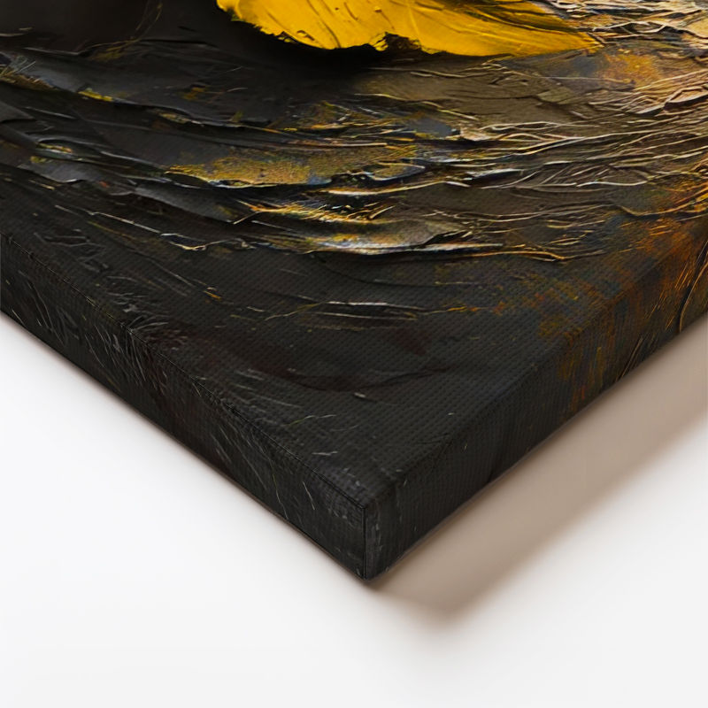 Yatay Kanvas Tablo Sarı Şapkalı Kadın Ve Kelebek Modern Sanat Tablosu Ev Ofis Duvar Dekoru