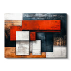 Yatay Kanvas Tablo Geometrik Dikdörtgenler Modern Soyut Tablo Ev Ofis Duvar Dekoru