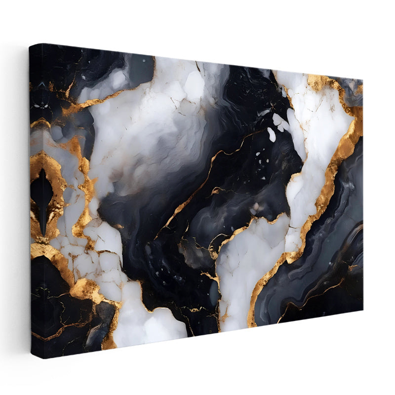 Yatay Kanvas Tablo Damarlı Mermer Dokusu Mermer Dokulu Tablo Ev Ofis Duvar Dekoru