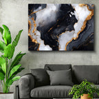 Yatay Kanvas Tablo Damarlı Mermer Dokusu Mermer Dokulu Tablo Ev Ofis Duvar Dekoru