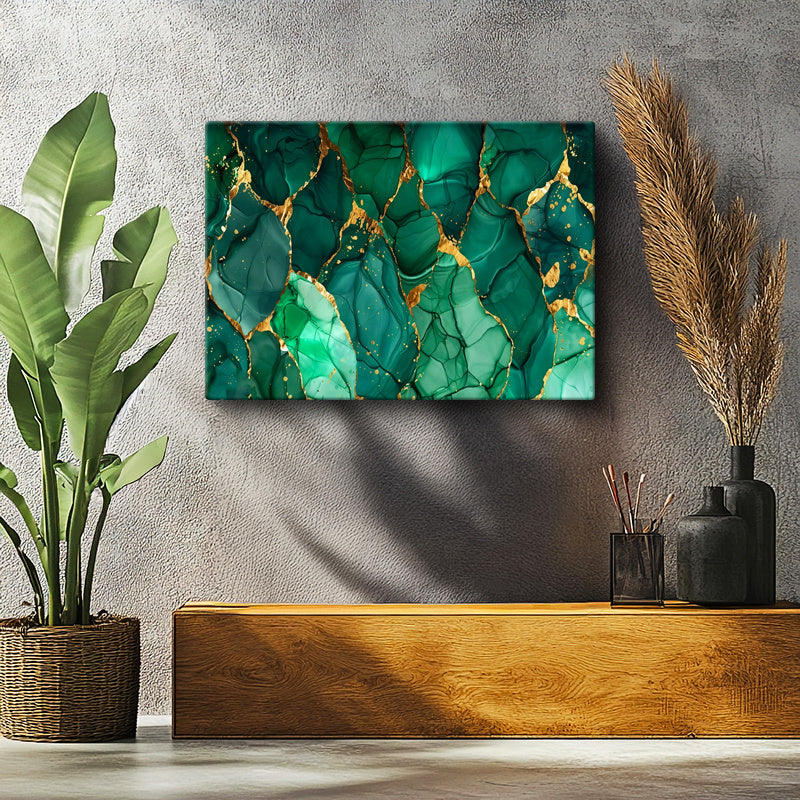 Yatay Kanvas Tablo Değerli Taş Dokusu Değerli Taş Dokulu Tablo Ev Ofis Duvar Dekoru