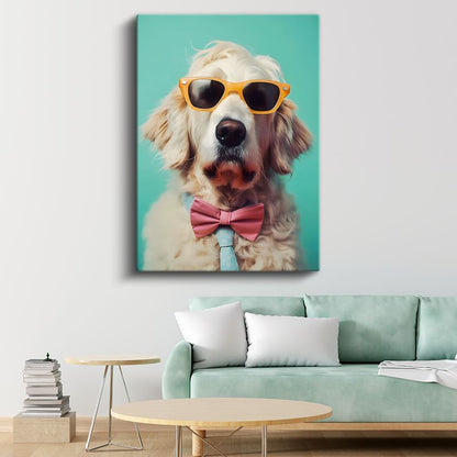 Zarif Köpek - Stil Sahibi Dostumuz Kanvas Tablo