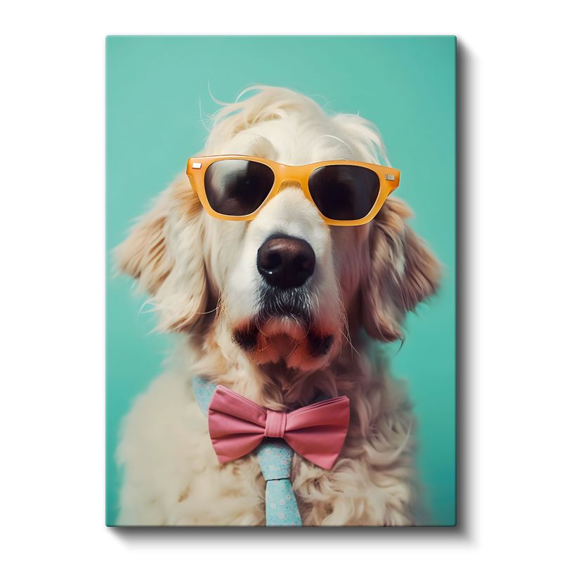 Zarif Köpek - Stil Sahibi Dostumuz Kanvas Tablo