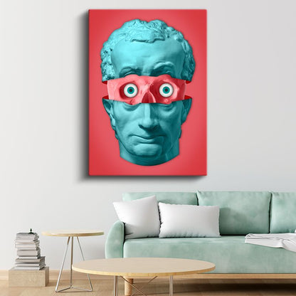 Bölünmüş Büst - Gizli Bakışlar Kanvas Tablo