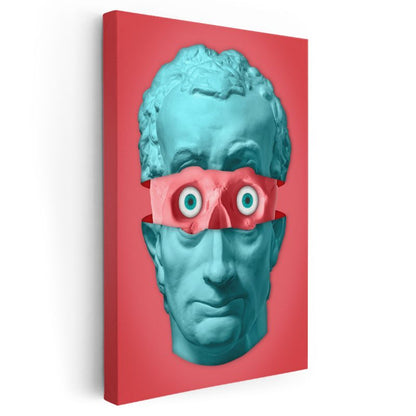 Bölünmüş Büst - Gizli Bakışlar Kanvas Tablo